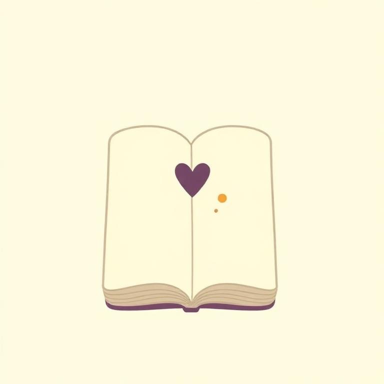 Journal with heart illustration